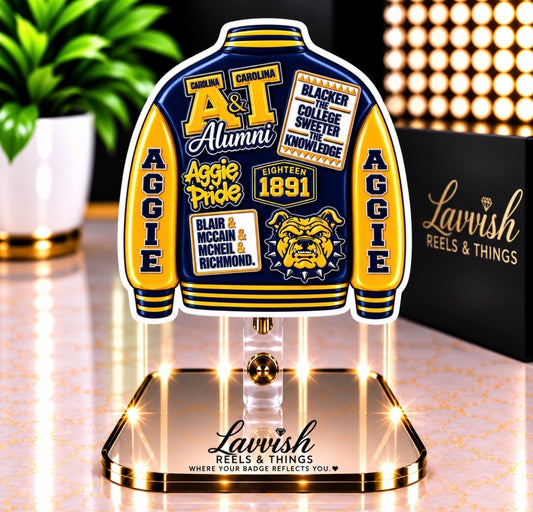 North Carolina A & T and Alumni Badge Reel ID Holder